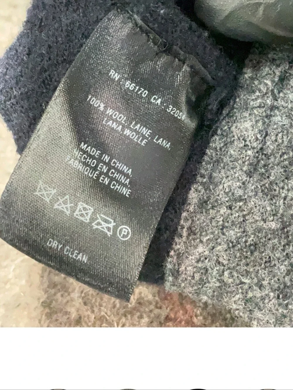 Anthropologie Rosie Neim‎ Wool Sweater - Navy & Cream. Small